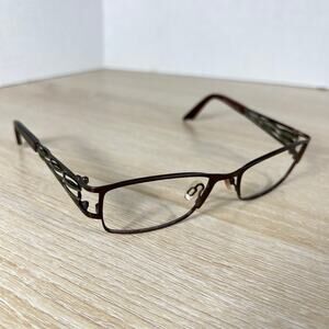Brendel 902101 60 Eyeglasses Brown Metal FRAMES ONLY 52-17-135